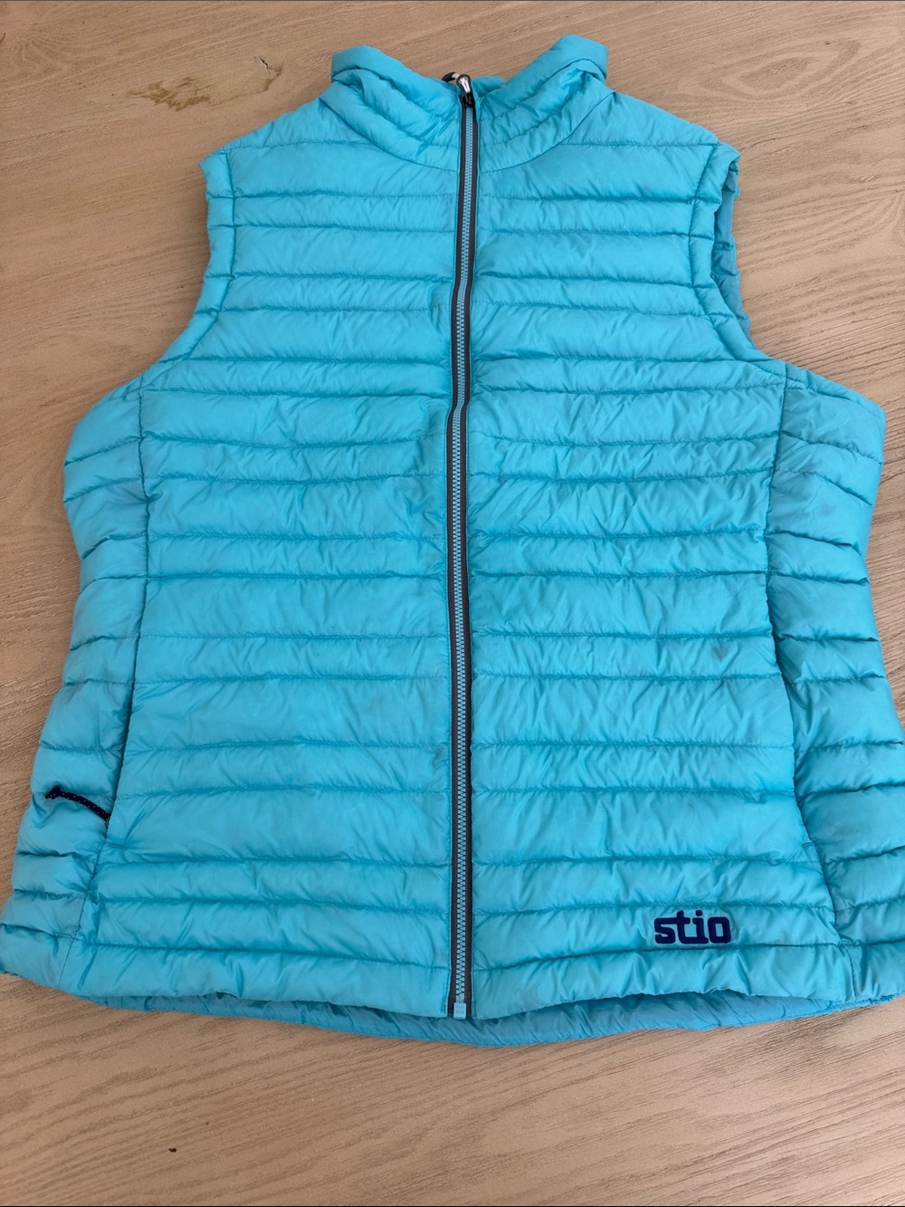 Stio Quilted Doen Packable Vest in Turquoise Blue 💙
